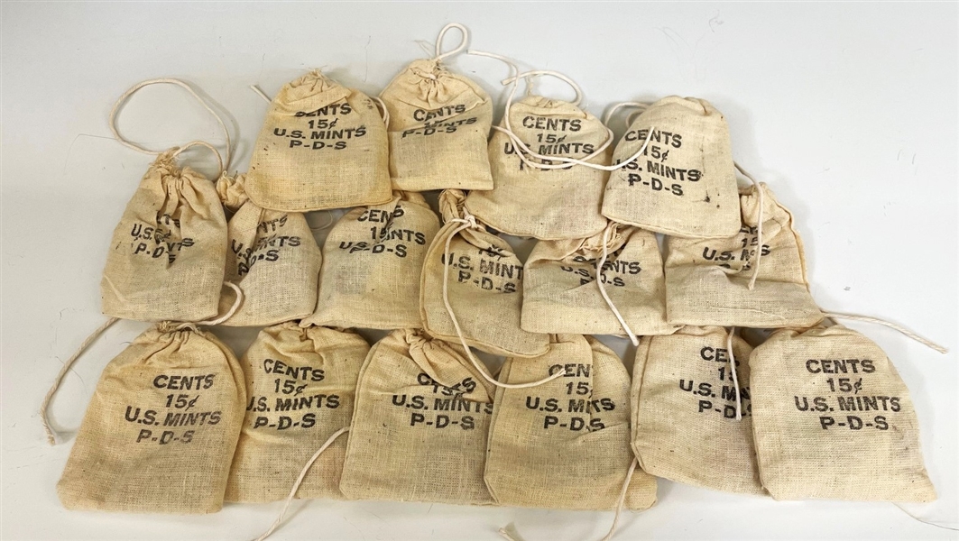 1973 U.S. Mints P-D-S Cents Mini Bag Lot 