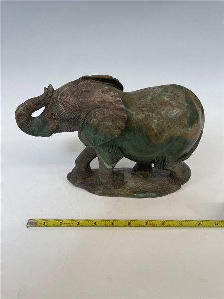 Large Elephant Soapstone Carving
