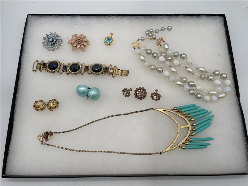 Nice Group of Vintage Costume Jewelry: Kramer, Marvella, Coro, Weiss, Others