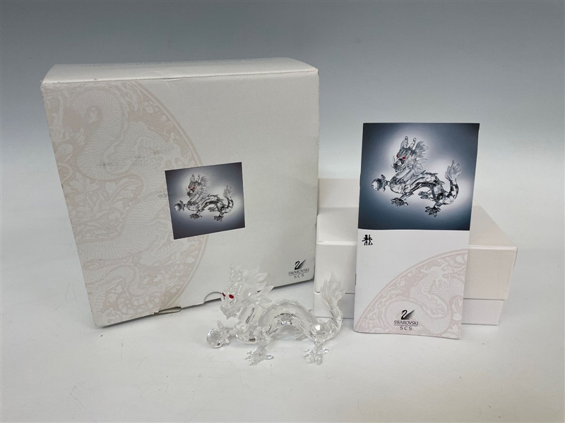 Swarovski Crystal 1997 Fabulous Creatures The Dragon With COA and Box