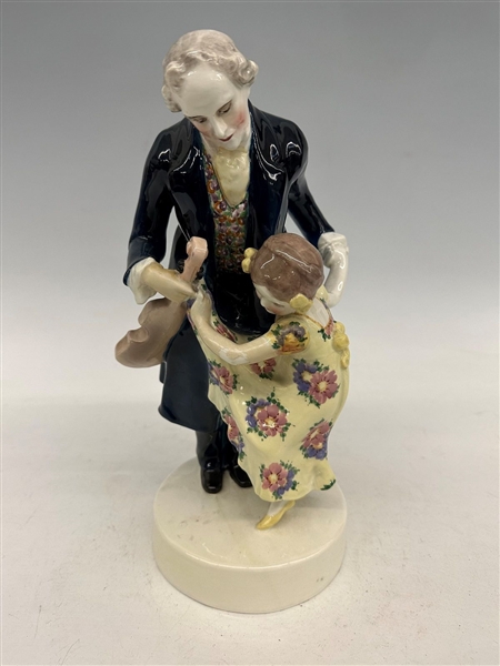 Porcelain Figural Group Father and Daughter