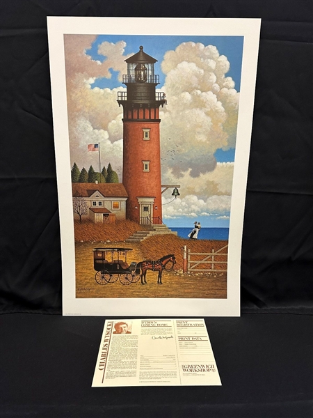 Charles Wysocki S/N Lithograph "Daddys Coming Home" 1986