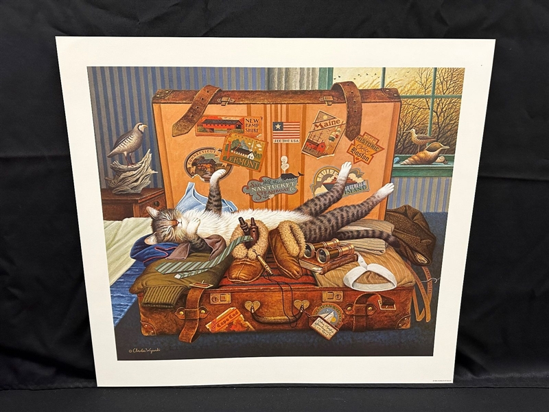 Charles Wysocki S/N Lithograph "Mabel the Stowaway"