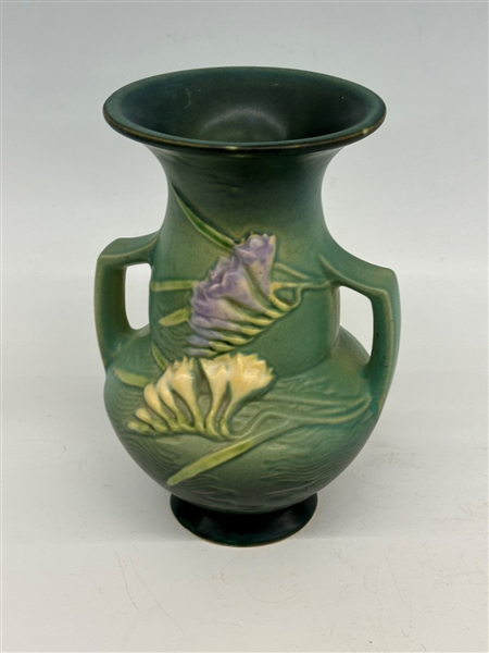 Roseville Fresia Two Handled Vase