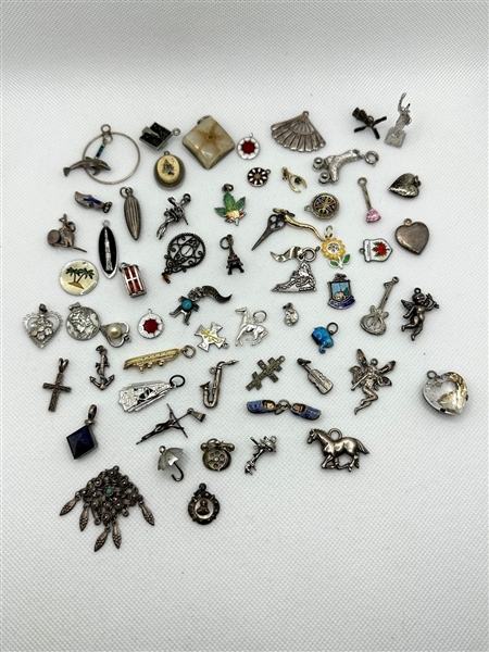 (60) Sterling Silver Single Charms