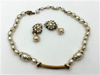 Miriam Haskell Necklace and Earrings Set