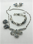 Coro Jewelry Suite Necklace, Bracelet, Earrings