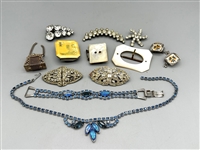 Group of Unsigned Vintage Costume Jewelry