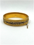 1/20th Gold Filled Dunn Brothers Damascene Bangle Bracelet