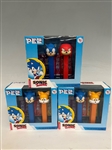 (3) Sonic The Hedgehog Pez Collector Sets