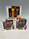 (3) Pokemon and Super Mario Pez Collector Sets