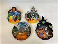 (4) The Wizard of Oz Collector Plates