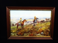 Charles Russell "Toll Collectors" Framed Lithograph