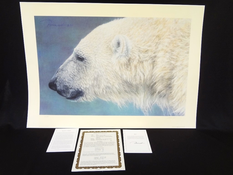 Bradley Parrish Signed Lithograph "Zero" Polar Bear