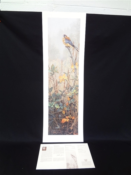 Stephen Lyman Signed Lithograph "Among the Wild Brambles" 