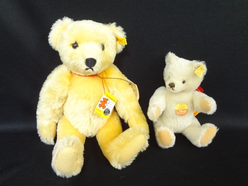 (2) Steiff Bears: Original Teddy 0203/26, 0165/38