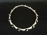 Sterling Silver Choker Modern Necklace
