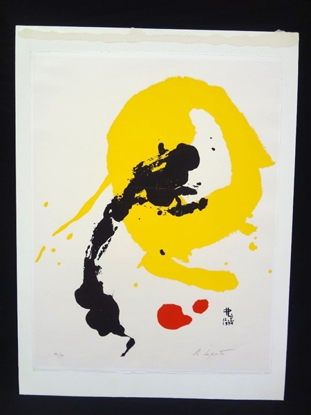R. Lexatre Abstract Signed, Numbered Lithograph