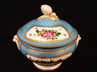 Sevres French Porcelain Hand Painted Covered Soup Tureen