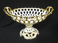 Reticulated Center Piece Compote/Fruit Bowl