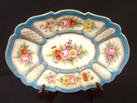 Sevres French Porcelain Oval Serving Dish 1772