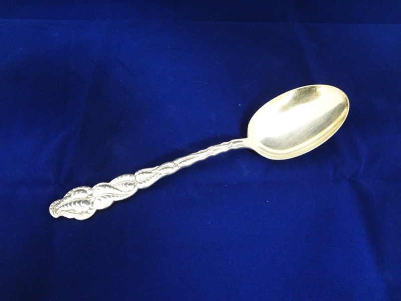 Tiffany and Co. "Ailanthus" Pattern Sterling Silver Serving Spoon