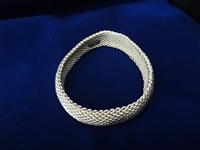 Tiffany and Co. Sterling Silver "Somerset" Mesh Bracelet