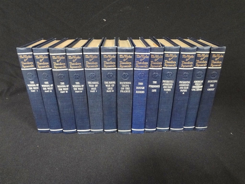 The Works of Theodore Roosevelt (13) Volumes  P.F. Collier