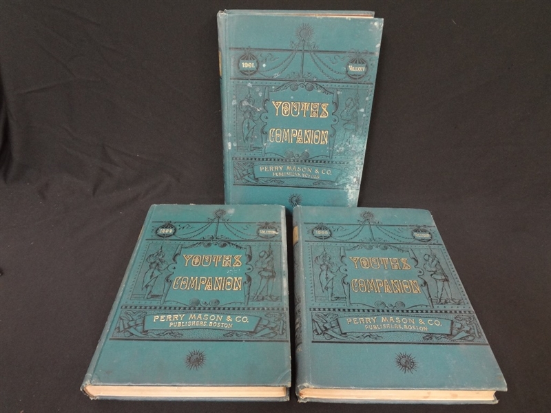(3) Volumes Youths Companion: 1899, 1900, 1901