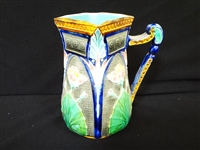 A Copeland Majolica Lotus Pitcher c. July 2, 1877 4. Gill