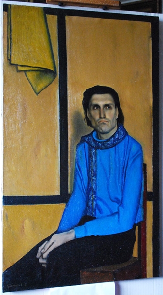 Vitally Grigoryev (Russian, b. 1957) 1981 Oil Self Portrait 