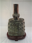 Shang Zhou Dynasty Temple Bronze Bell on Stand