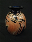 Art Glass Vessel Signed Brent Kee Young