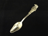 George Shreve Sterling Silver Grizzly Souvenir Spoon San Francisco