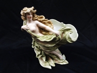 Von Schierholz of Plaue Art Nouveau Female Nude Porcelain Compote