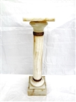 Solid Marble Cream with Marbling Plant Stand