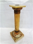 Solid Marble Plant Stand Brass Ormolu Base and Neck Mounts