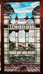 Magnificent Large Stained Glass Window Columns Landscape
