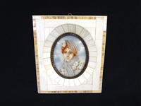 Attributed to Jean Baptiste Isabey (France 1767-1855) Watercolor Portrait Miniature