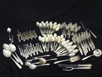 Towle Sterling Silver Flatware Service For 10 and Extras "Silver Flutes"