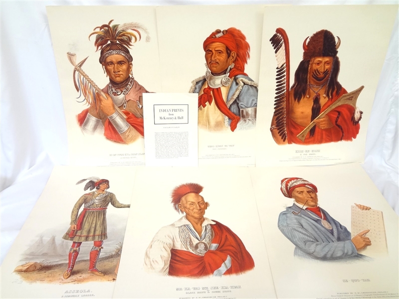 1971 McKinney and Hall Native American Prints American Heritage Publishers