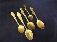 (5) Sterling Silver Commemorative Spoons