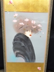 Signed and Numbered Lithograph Portrait of Woman