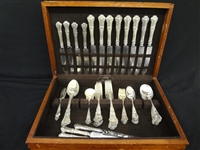 Gorham Sterling Silver Flatware Baronial Old 1898 (62) Pieces