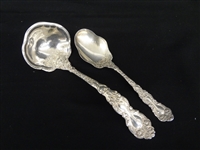 Gorham Sterling Silver Imperial Chrysanthemum Soup Ladle, Sugar Shell 1894