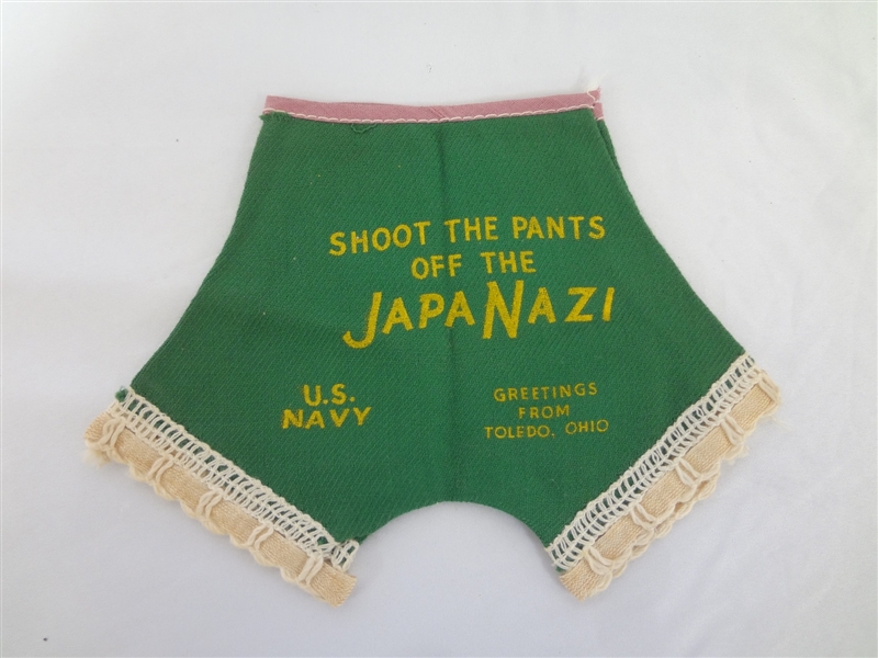 "Shoot the Pants Off the Japanazi" WWII Advertisement US Navy