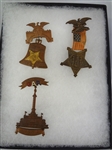 (3) Grand Army of the Republic Medals: Philadelphia, Cleveland, Veteran