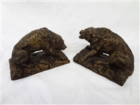 Pair of Early Dog Bronzes