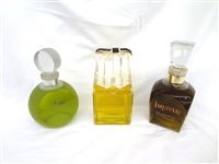 (3) Large Display Perfume Dummy Bottles: Coty Elan, Imprevu