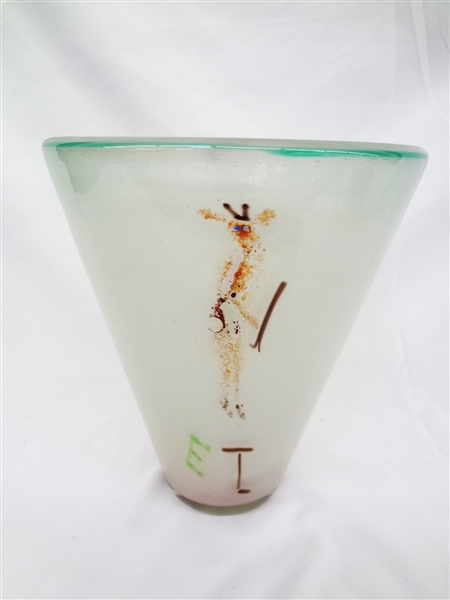 Erica Friedman Art Glass Vase Rhode Island School of Design 1977